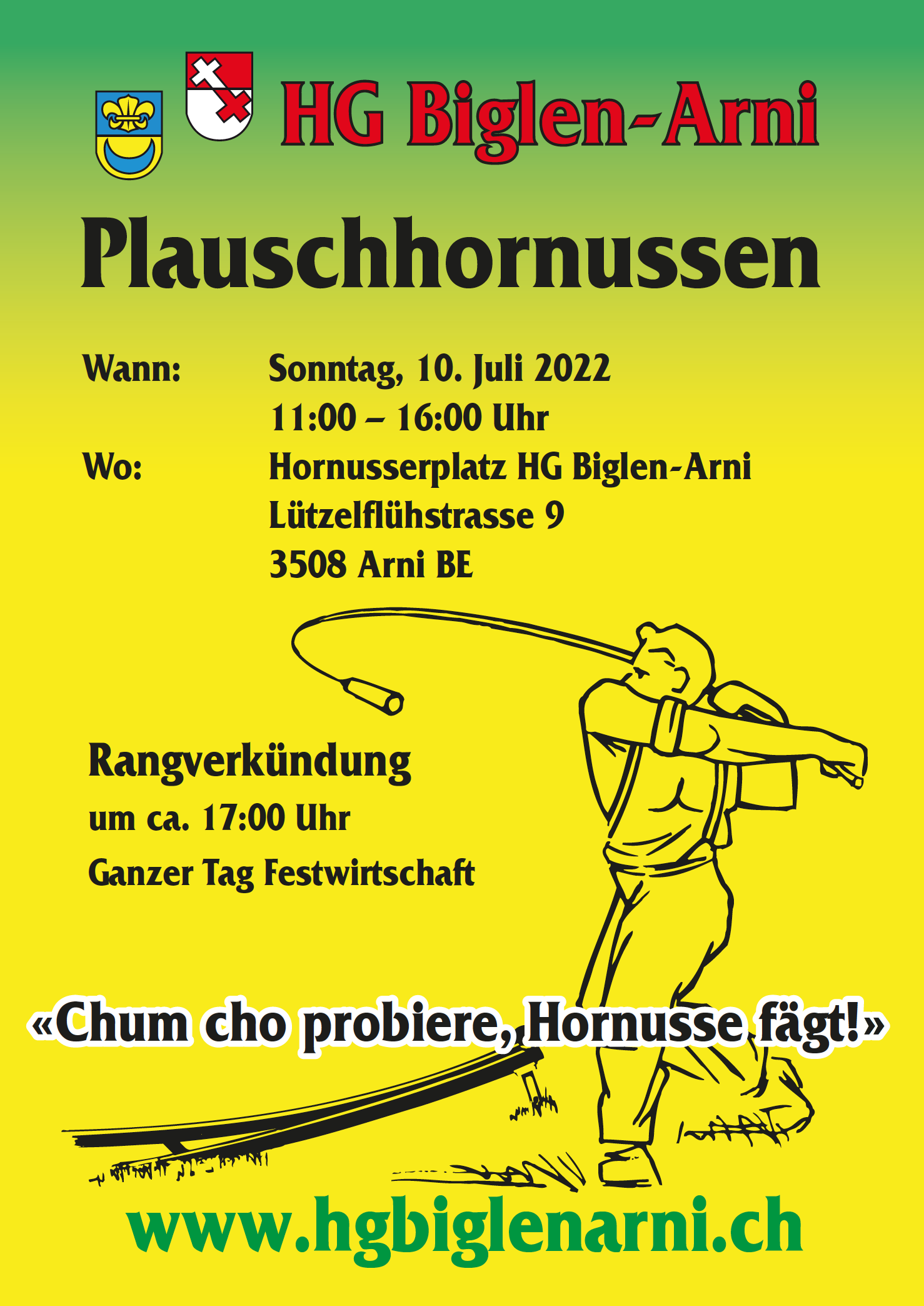 Flyer A5 Plauschhornussen