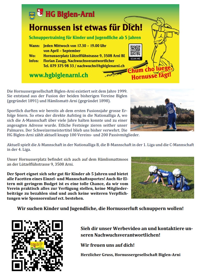 Flyer Nachwuchs 2022